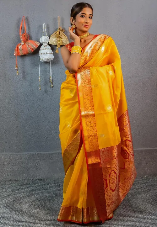 Chanderi Silk Mustard